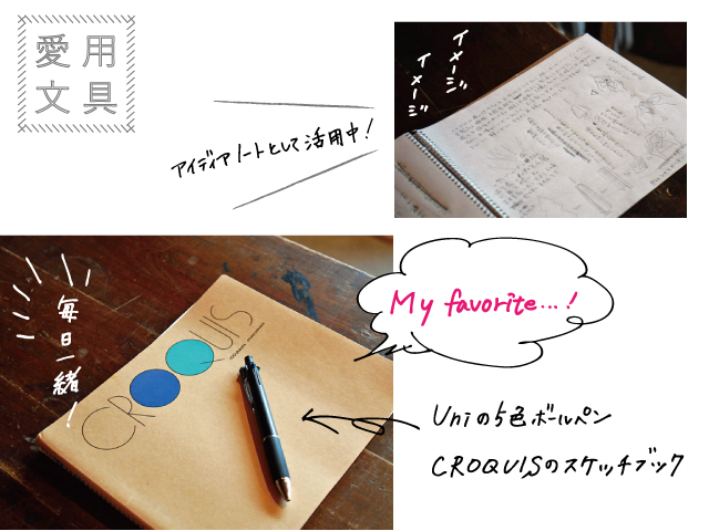 竹村さんお気に入り文房具